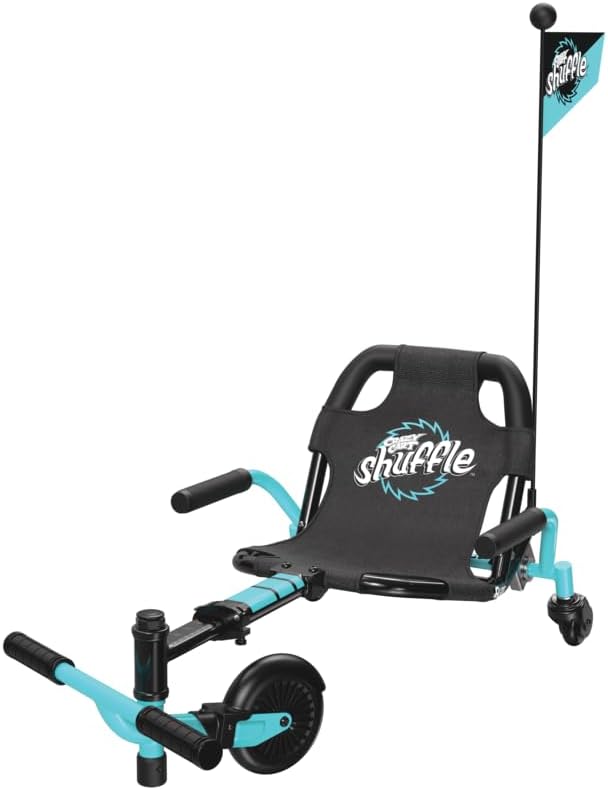 Crazy Cart Shuffle by Razor – Kid-Powered Drifting Go-Kart for Ages 4+, Crazy Cart Drift Bar Technology, Adjustable Frame with 5 Length Settings