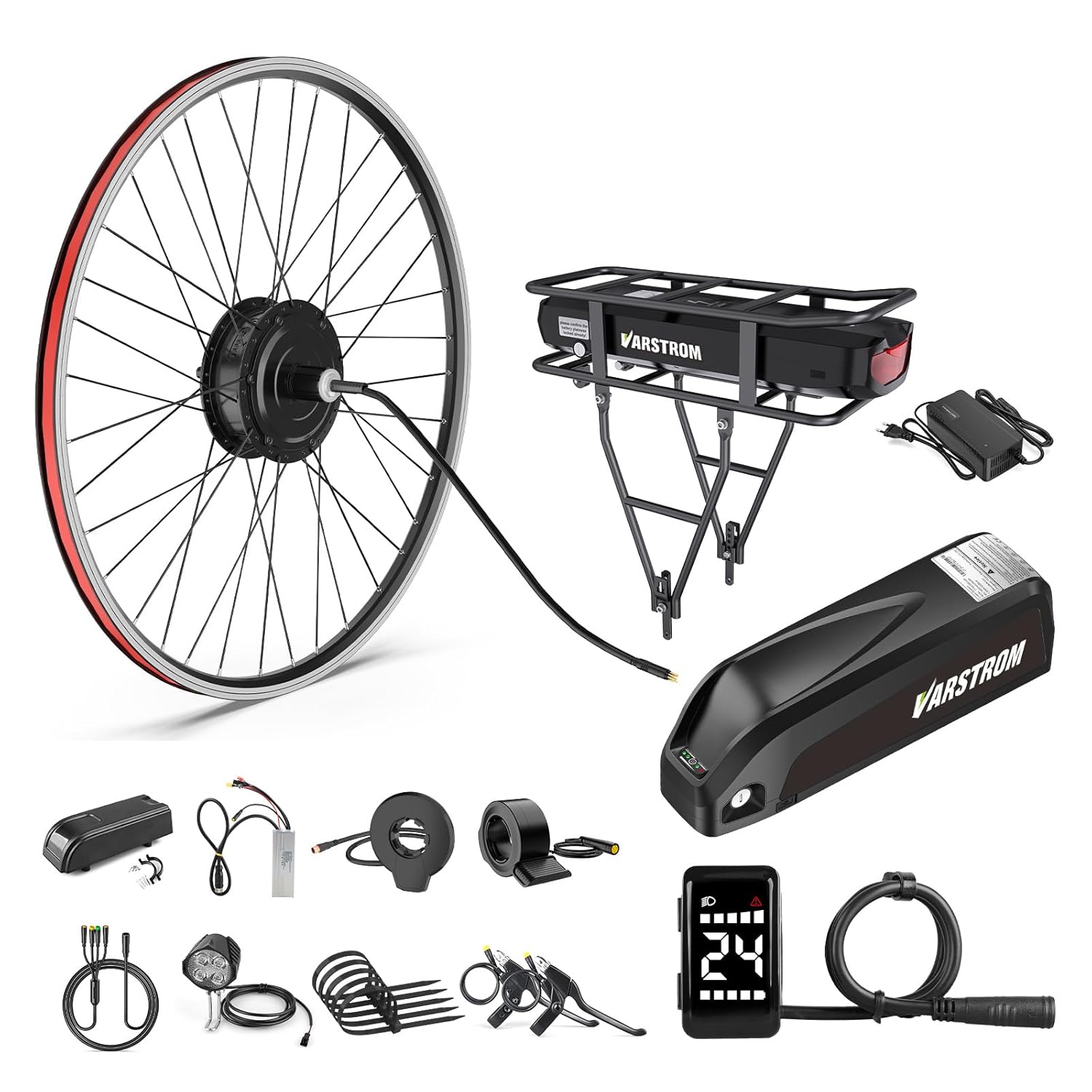 BAFANG 48V 750W/500W Electric Bike Conversion Kit, Rear Hub Motor Wheel Kit with Options LCD Display and Battery, for 26″ 27.5″ 700C 29″ 20″ Mountain City Bikes, Waterproof Controller