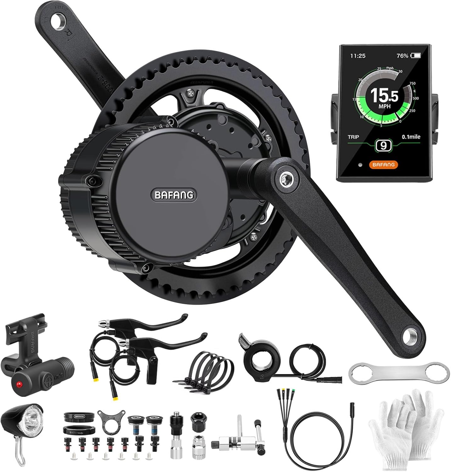 Bafang Electric Bike Conversion Kit Mid Motor BBS-HD 48 V 1000 W Motor Accessories Display Optional Kit Downtube Battery