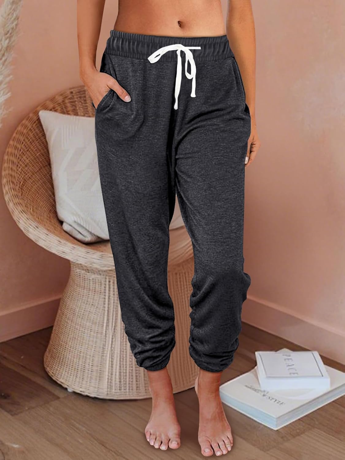 Baggy Sweatpants for Women with Pockets Lounge Casual Pajama Pants Spring Joggers Summer Beach Vacation Clothes Outfits 2025