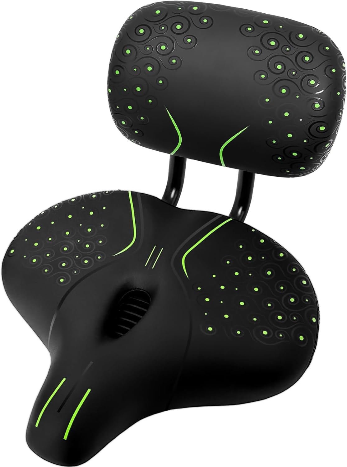 Bike Seat with Backrest Oversized Comfortable Ergonomic Design Bicycle Saddle for Men and Women Adjustable Height Bike Saddle for Tricycle City Bike Commuter Bike Electric Bike