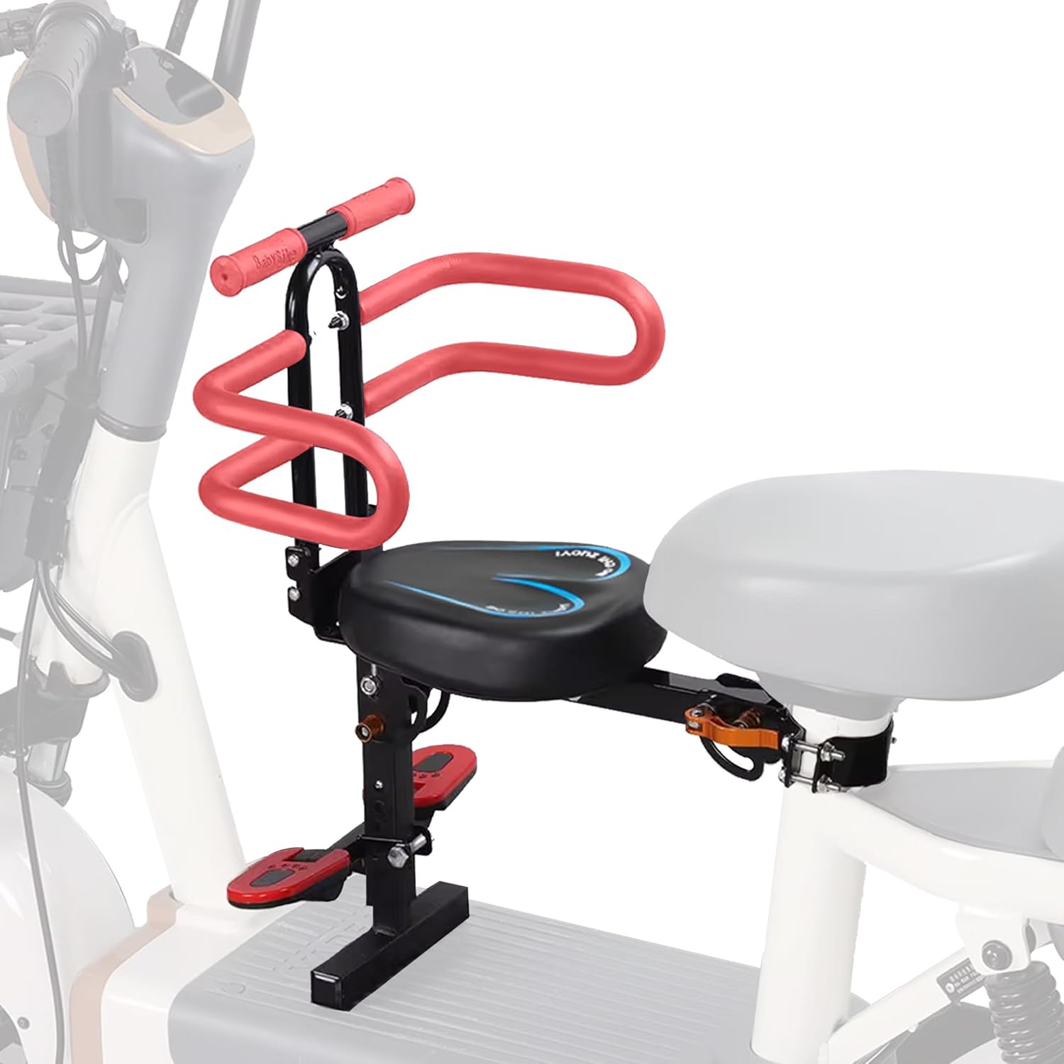 Child Seat for Electric Scooter with seat, Kid Seat Suitable for Electric Bicycle/Hybrid Cruiser Bicycles and City Bicycles, Suitable for Children 2~6 Years