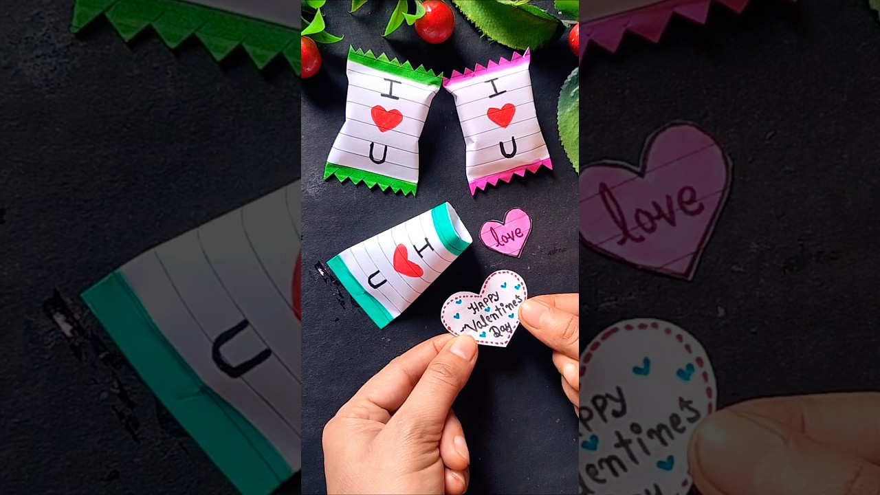 Cute Gift Idea 💝/Valentine’s Day love Candy 🍭 #shorts #diy #gift #craft #love