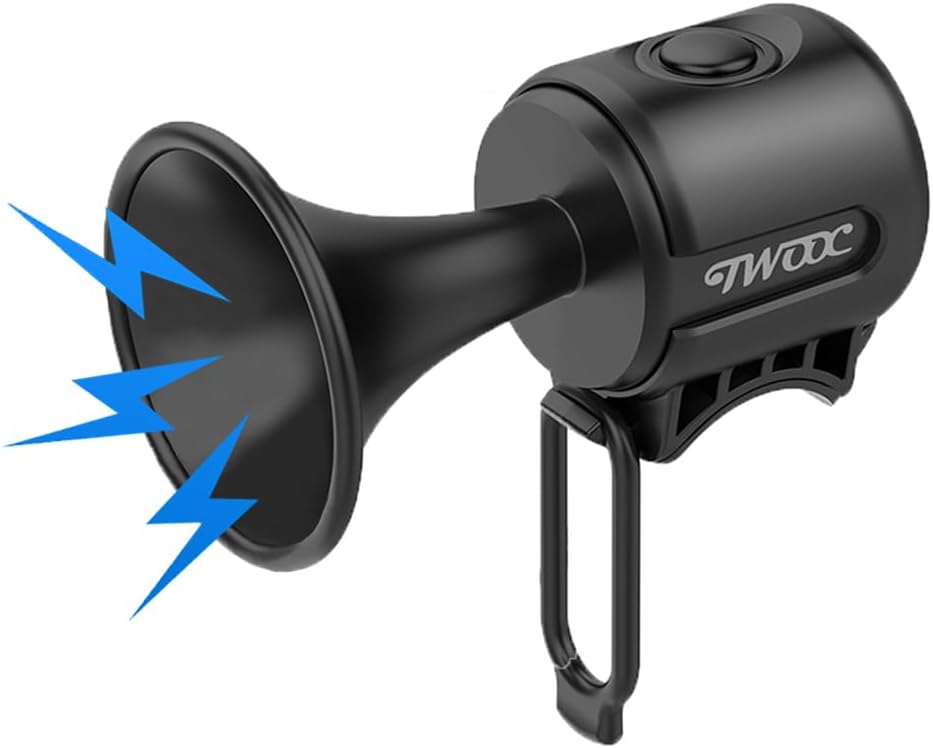 Electric Bike Horn, 120dB Electronic Bicycle Bell with 300mAh Battery Operated/IPX4 Waterproof, Loud Bike Bell for Adults/Kids