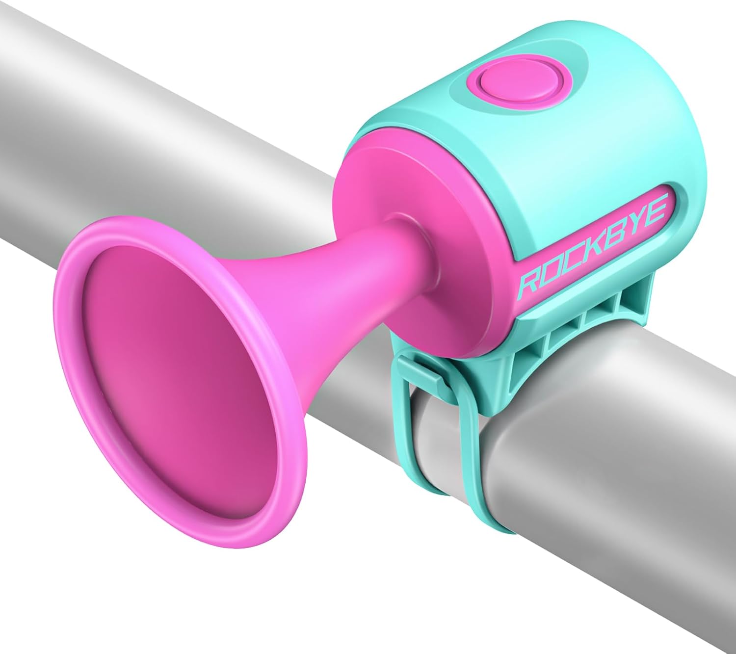 Electric Bike Horn, 120db Loud Bicycle Horn for Handlebars, Bike Bell with 3V Button Battery Operated, Bike Horn for Adults Kids Bike/Scooter/Ebike, Easy Installation