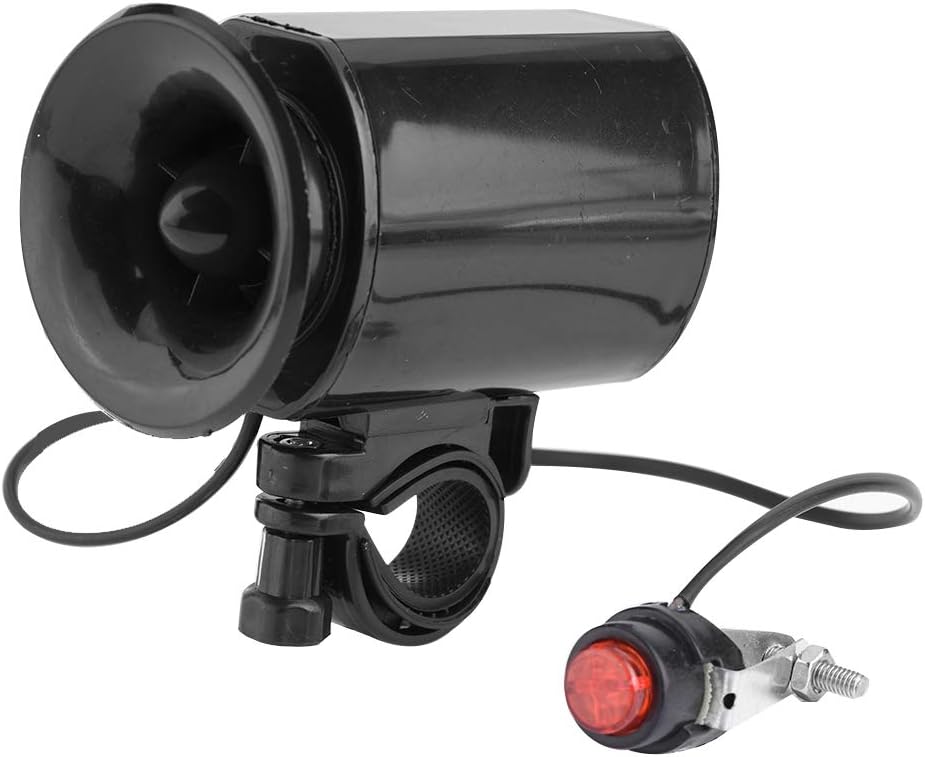 Electric Bike Horn, 120db Loud Electronic Horn, Bike Bell for 20-25mm Handlebars Bike Horn, Easy Installation Bicycle Bells for Adults Kids Mountain Bike/Scooter/Ebike