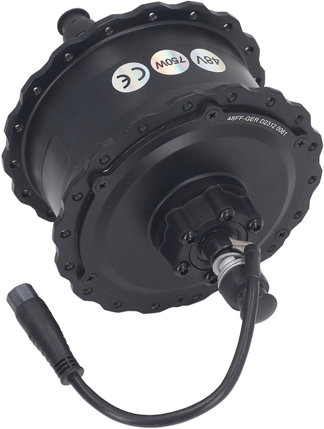 Electric Bike Hub Motor, 48V 750W Electric Brushless Toothed Hub Motor Ride Easily Compatible with Disc Brake IP65 for Modification