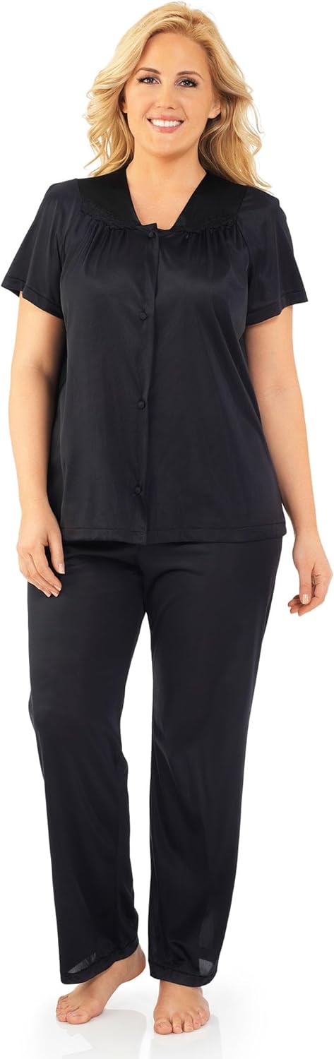 Exquisite Form Women’s Plus Size Coloratura Sleepwear Short Sleeve Pajama Set 90807 Pajama Set (pack of 1)