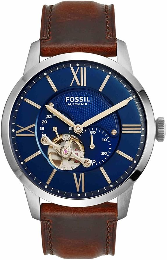 Fossil Townsman Watch for Men, Mechanical Automatic Movement with Stainless Steel or Leather Strap
