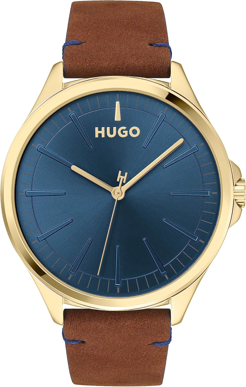 HUGO Analogue Quartz Watch for Men #Smash Collection with Silver Stainless Steel Mesh Bracelet or Leather Bracelet