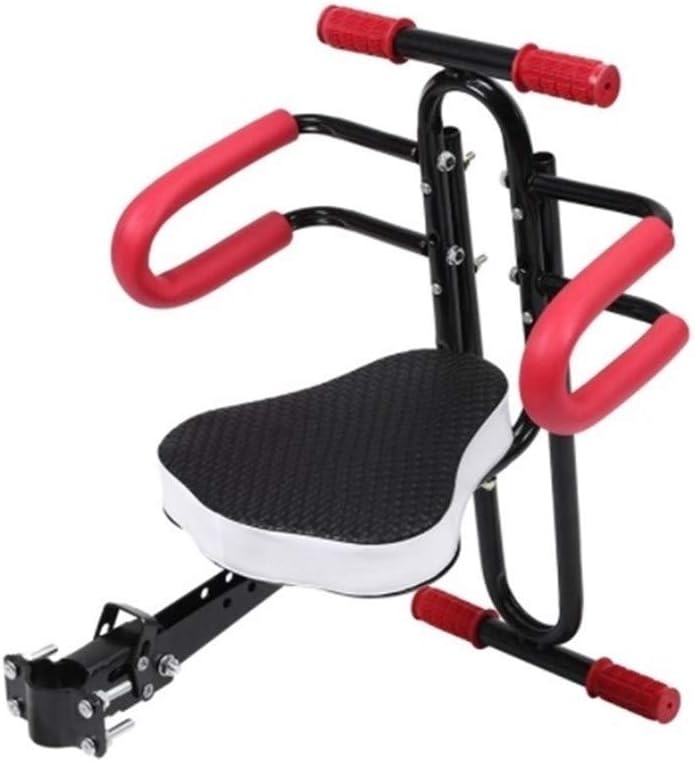 Happy shopping Electric Bicycle Child Baby Chair Bike Front Safety Release Saddle Seat with Armrest Guard Bar Pedal Cycling Accessories