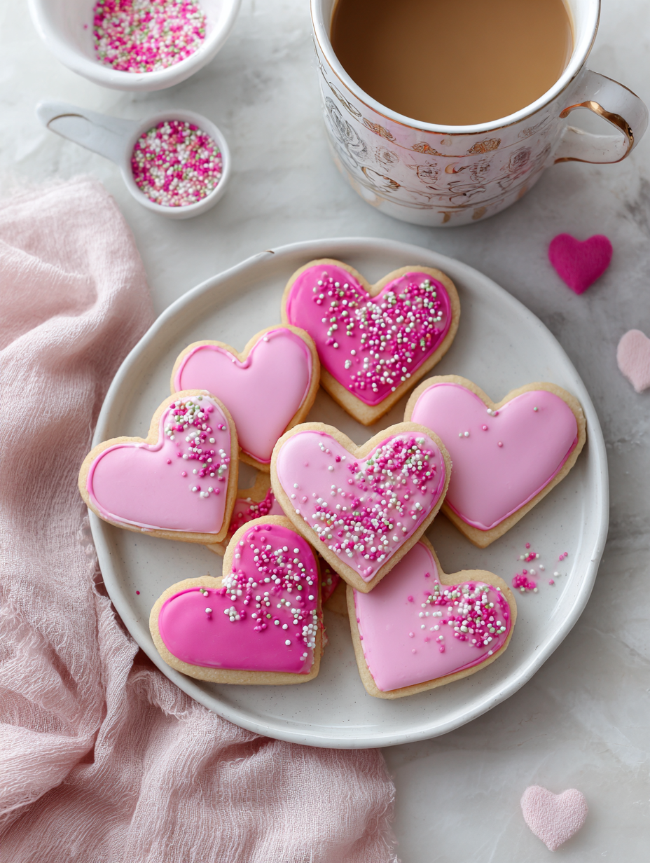 Heart-Shaped Sugar Cookies – Easy Valentine’s Day Cookies