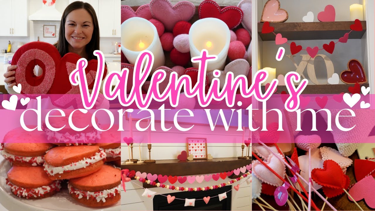 NEW Valentine’s Decorate With Me! Valentine’s Day DIY decor ideas! Valentine’s Decor Haul