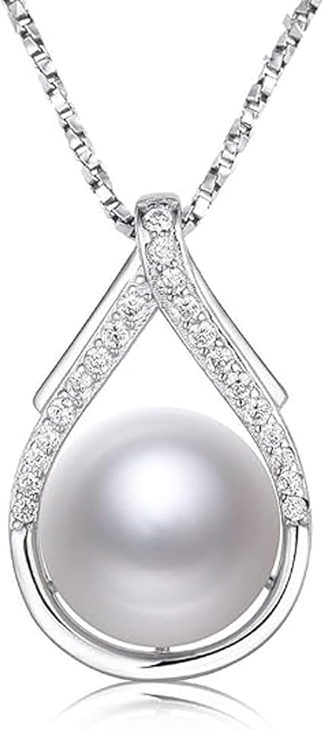 Pearl Necklaces Valentine’s Day Gifts for Her Women Wife Couples-Gift for Mum Girlfriend Birthday Gifts Anniversary, Christmas Mothers Day Gifts