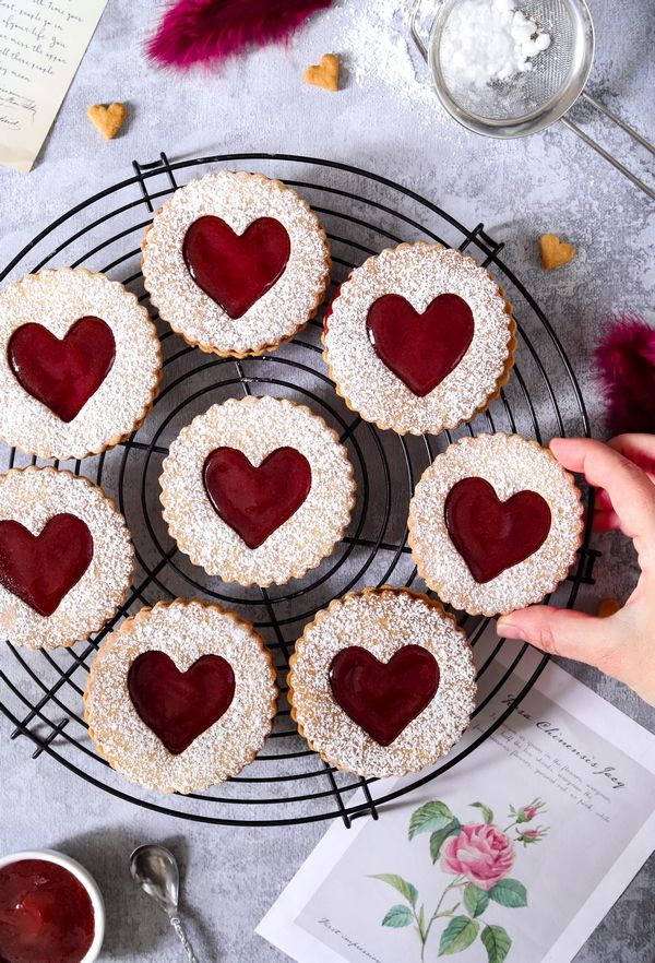 Sablés coeur à la confiture {Saint-Valentin} – Perle en sucre
