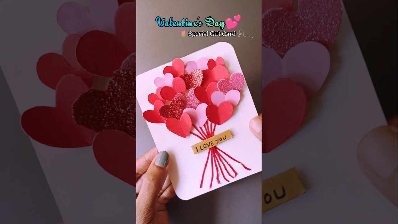 Valentine’s day gift card ideas😍    #shorts #diy #valentinesdaycrafts #valentinesdaygifts